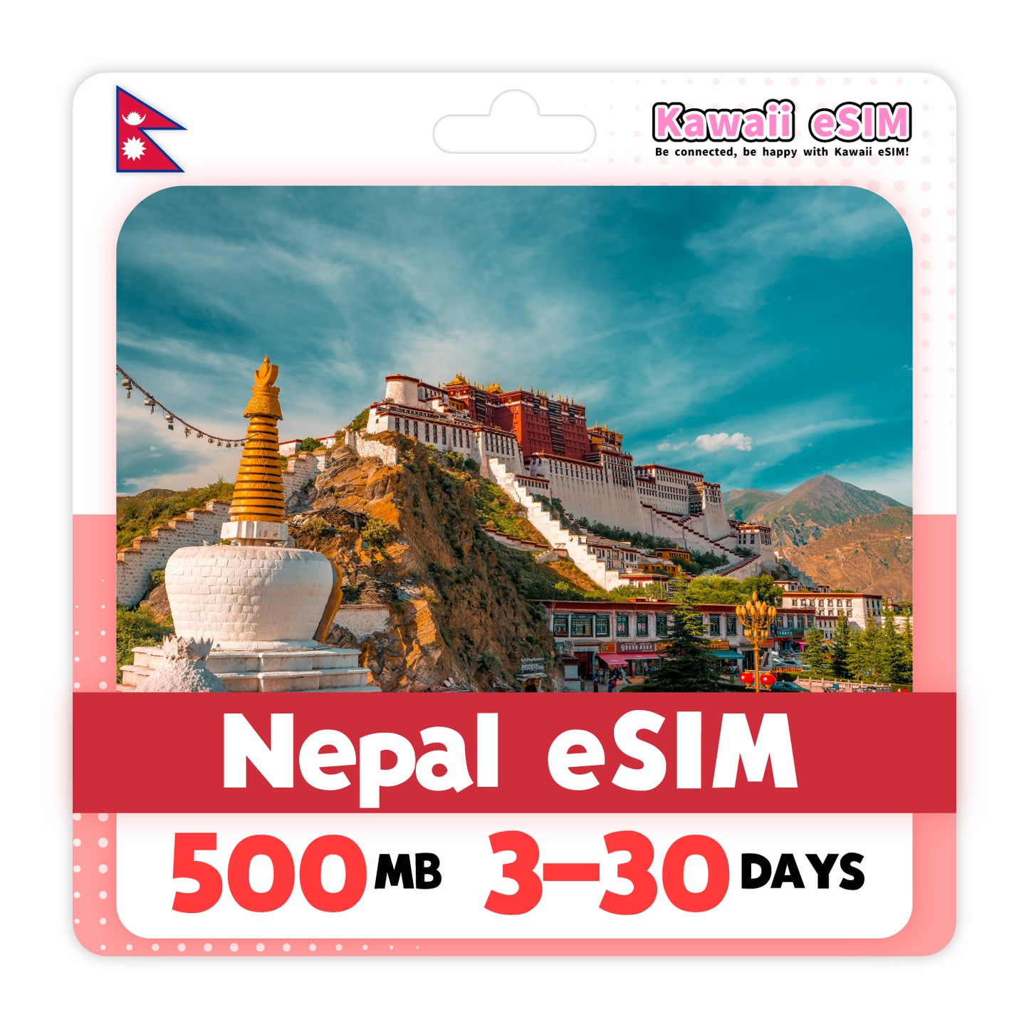 Nepal eSIM plan images_Kawaii-esim