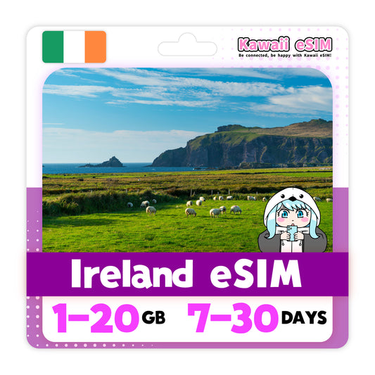 Ireland eSIM plan images_Kawaii-esim