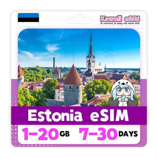 Estonia eSIM plan images_Kawaii-esim