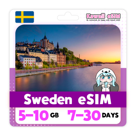 Sweden eSIM plan images_Kawaii-esim
