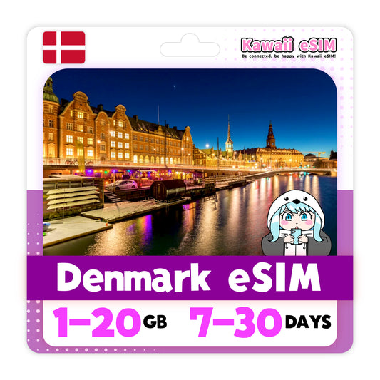 Denmark eSIM plan images_Kawaii-esim