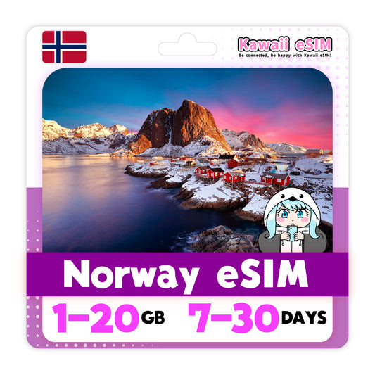 Norway eSIM plan images_Kawaii-esim