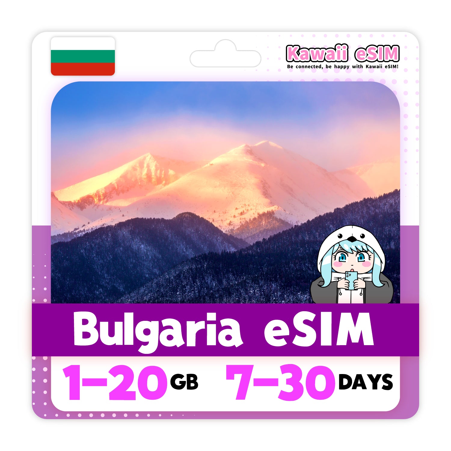 Bulgaria eSIM plan images_Kawaii-esim