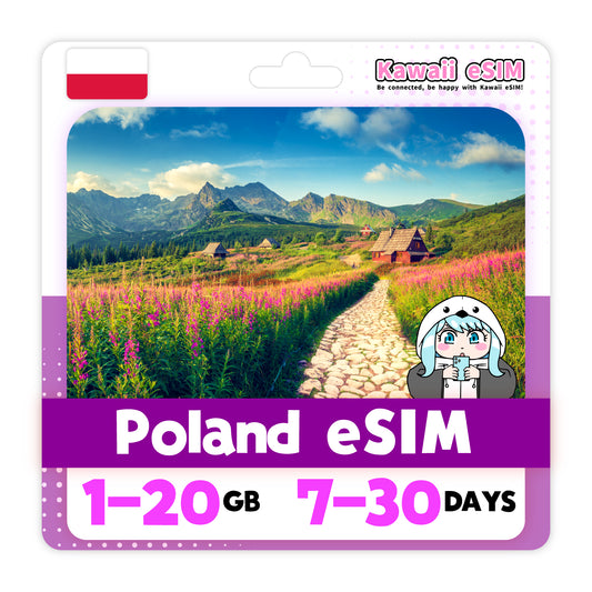 Poland eSIM plan images_Kawaii-esim