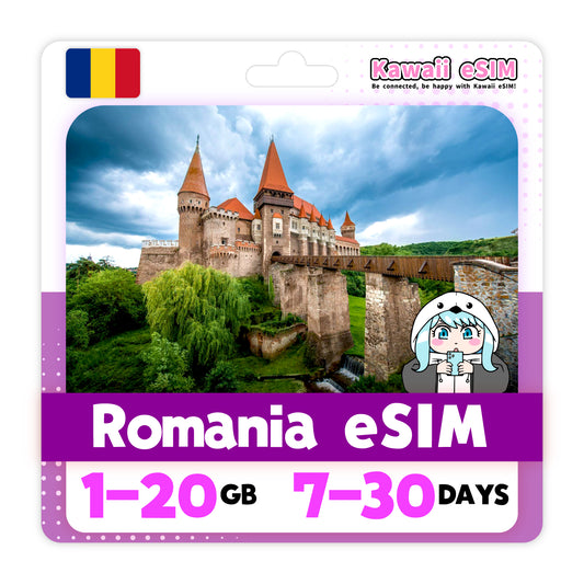 Romania eSIM plan images_Kawaii-esim