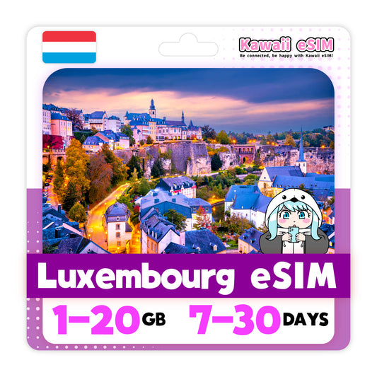 Luxembourg eSIM plan images_Kawaii-esim