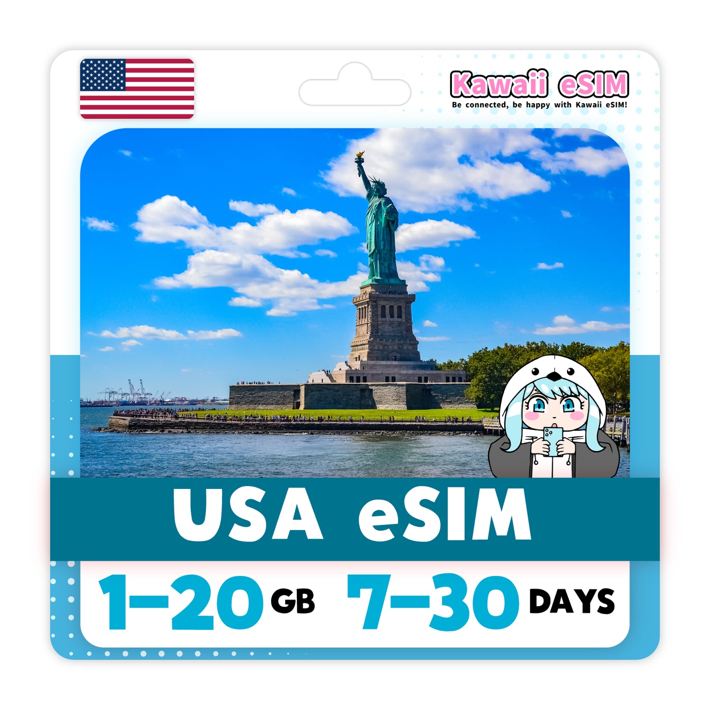 USA eSIM plan 2 images_Kawaii-esim