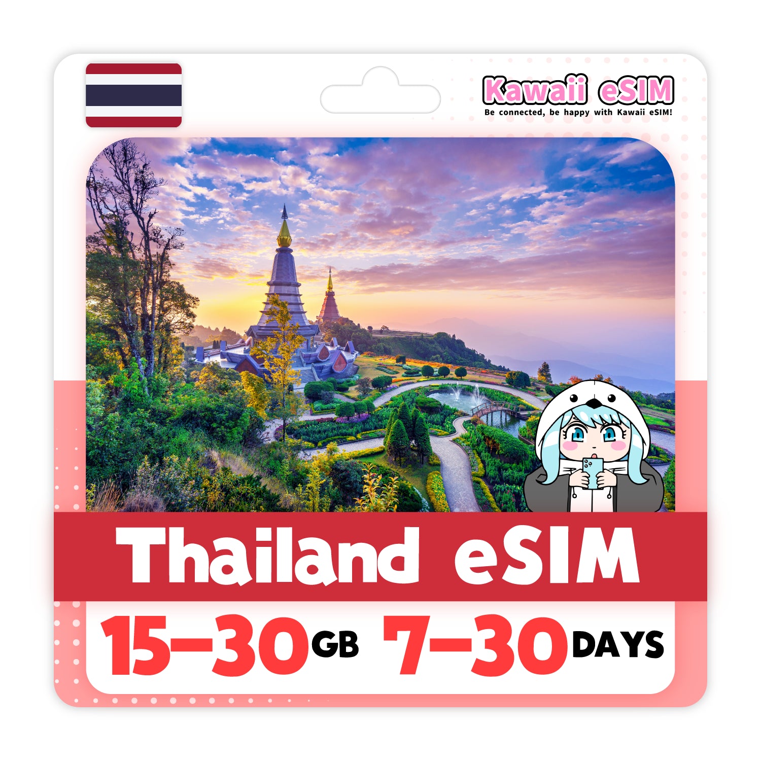 Thailand eSIM plan images_Kawaii-esim