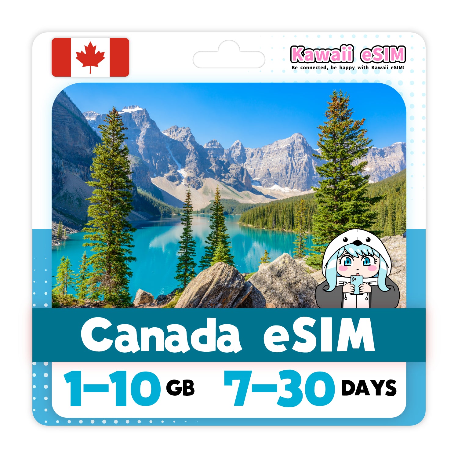 Canada eSIM plan images_Kawaii-esim