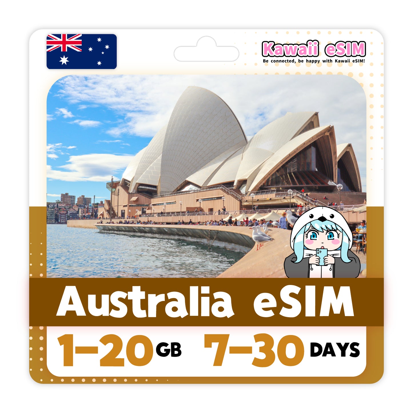 Australia eSIM plan images_Kawaii-esim