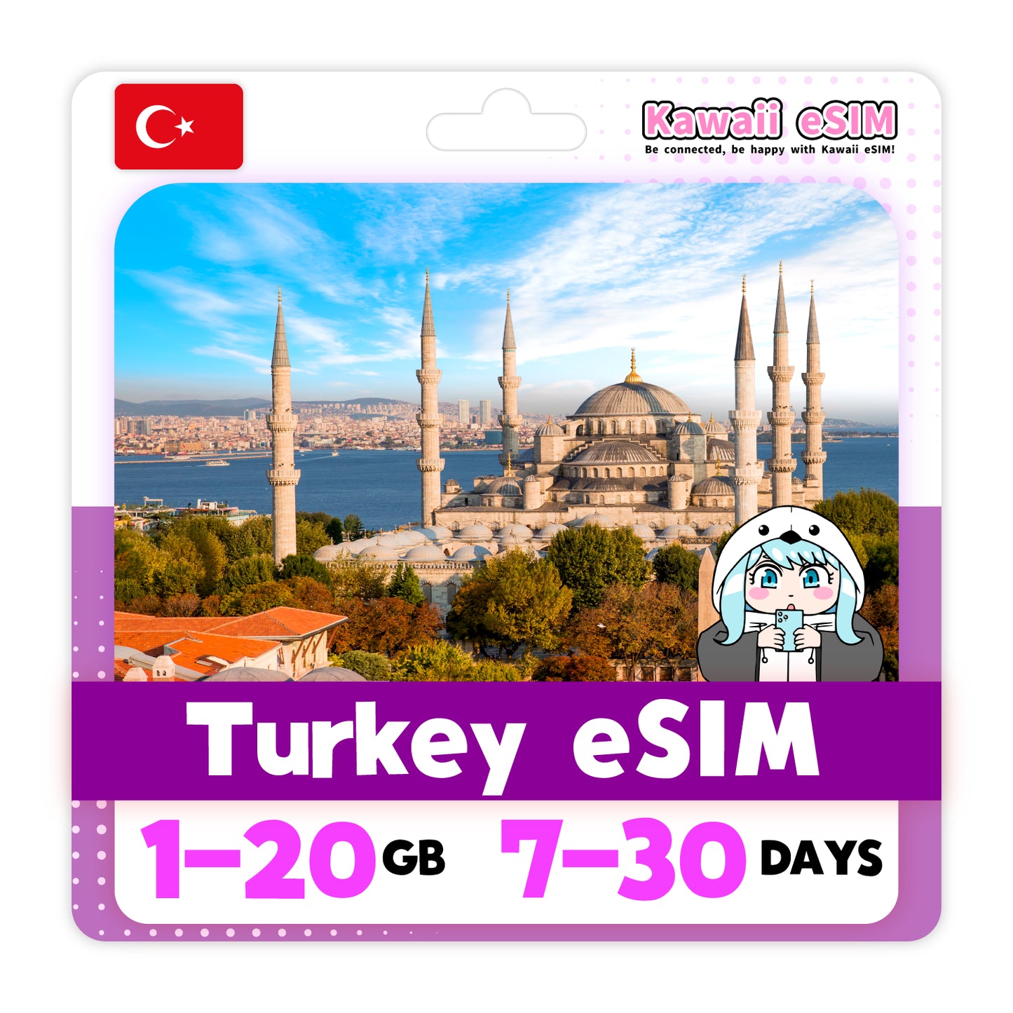 Turkey eSIM plan 2 images_Kawaii-esim