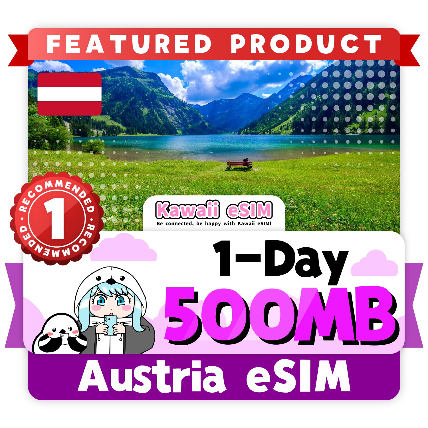 Austria eSIM plan images_Kawaii-esim