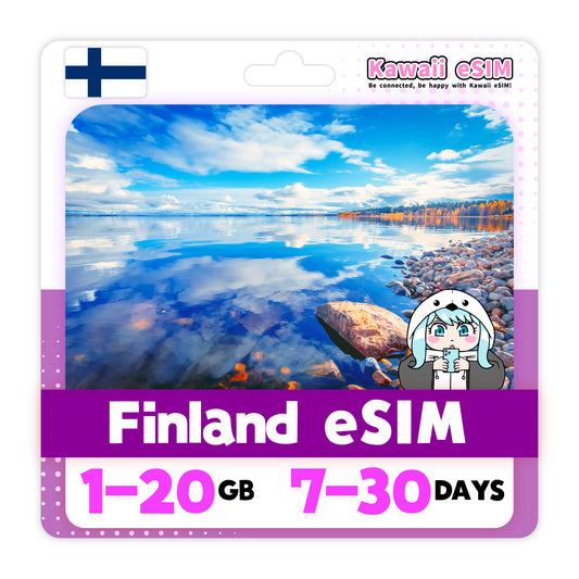 Finland eSIM plan images_Kawaii-esim