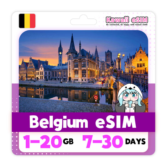 Belgium eSIM plan images_Kawaii-esim