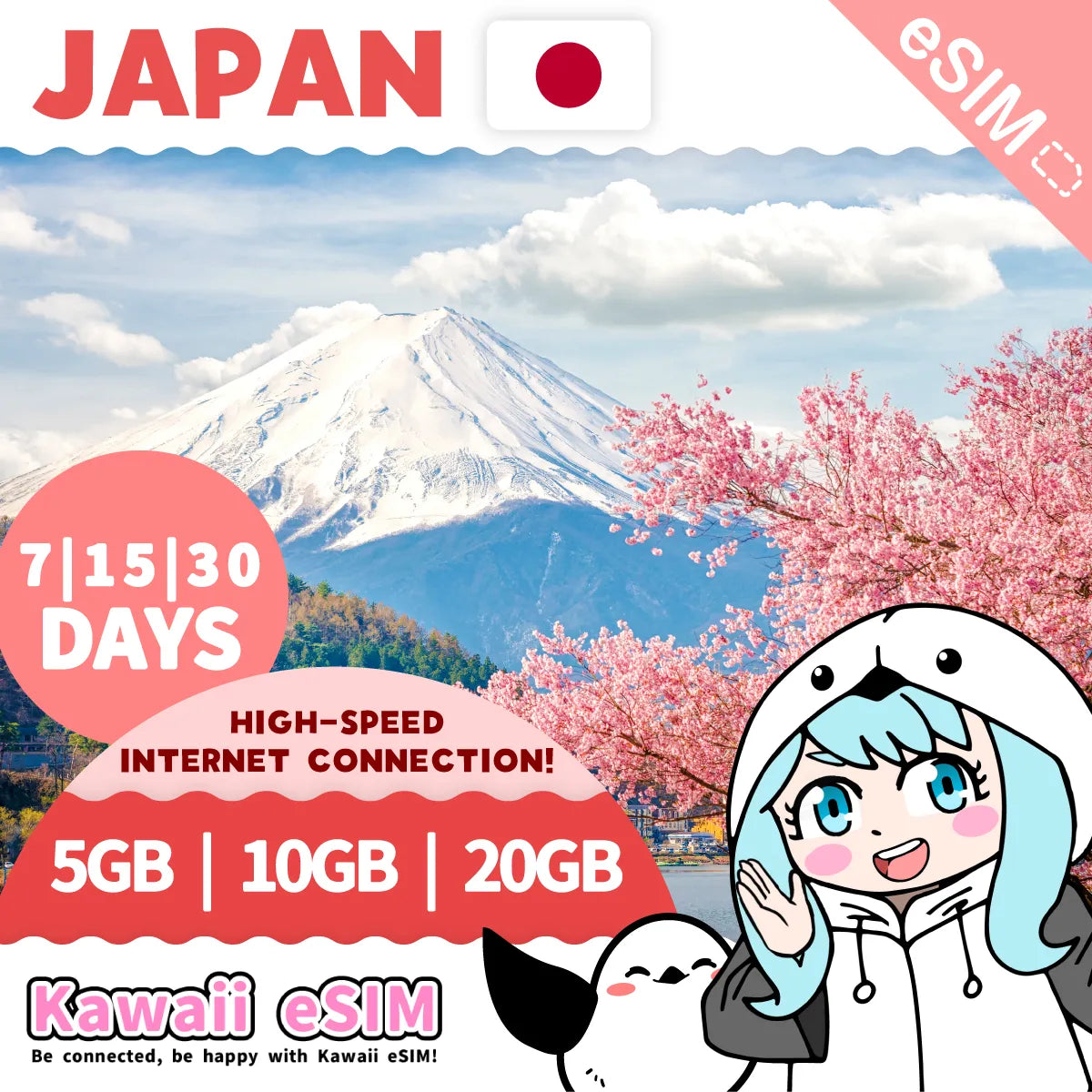 Japan eSIM plan images_Kawaii-esim