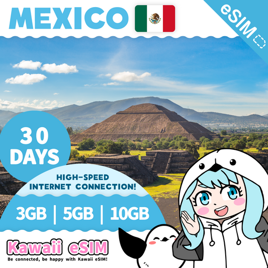 Mexico eSIM plan images_Kawaii-esim