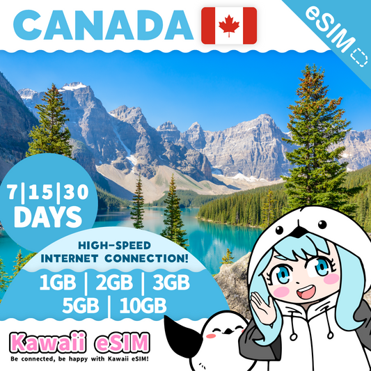 Canada eSIM plan images_Kawaii-esim