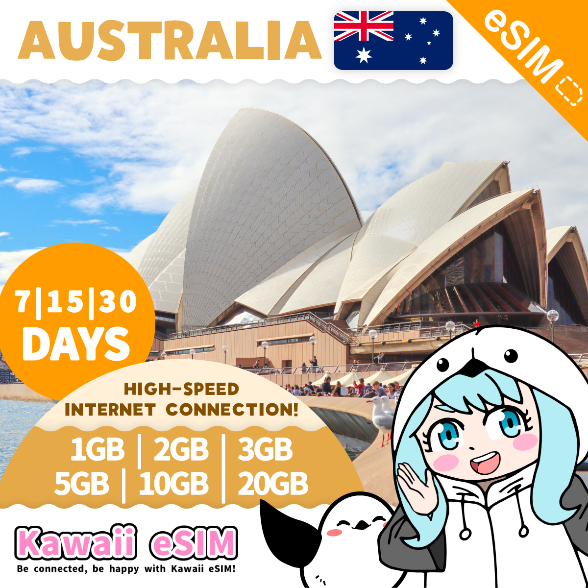 Australia eSIM plan images_Kawaii-esim