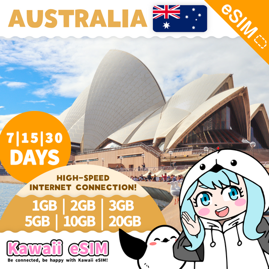 Australia eSIM plan images_Kawaii-esim